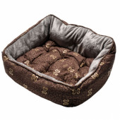 Rogz Легло в кафяв цвят Trendy Podz Brown bones – 48x35x24,5 см
